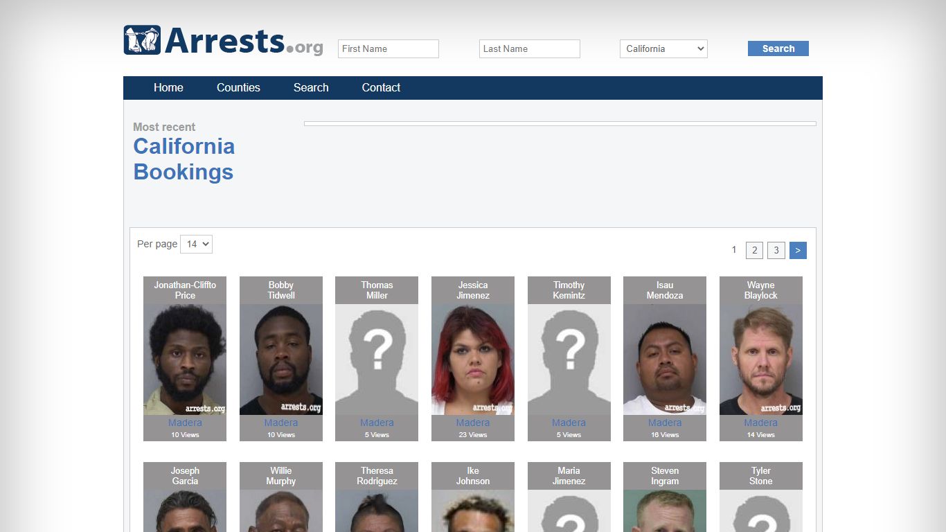 California Arrests and Inmate Search